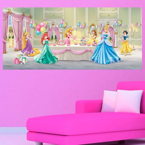 Poster géant Anniversaire Princesse Disney intisse 202X90 CM (1/4)
