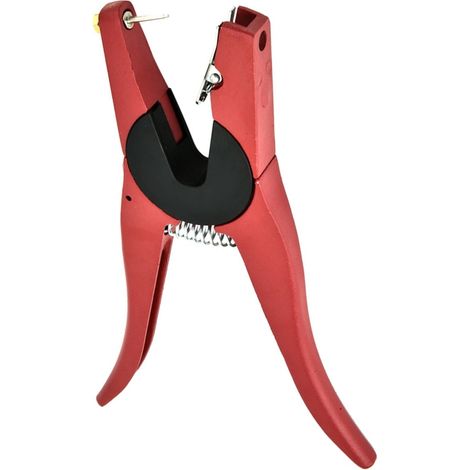 Beyamis Pince à boucles auriculaires pour porcs, bovins et chèvres (outil d'élevage rouge) (1/5)