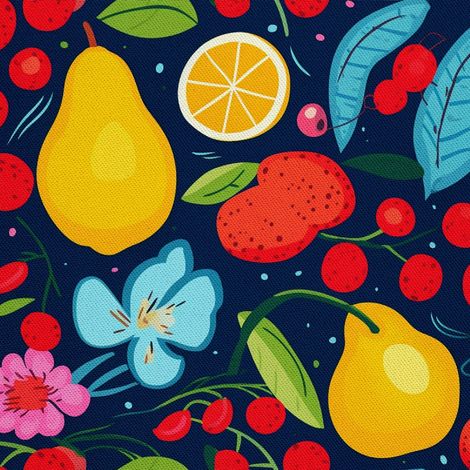 Tela decorativa para exteriores Oxford - Motivo frutal  DX6204 (1/5)