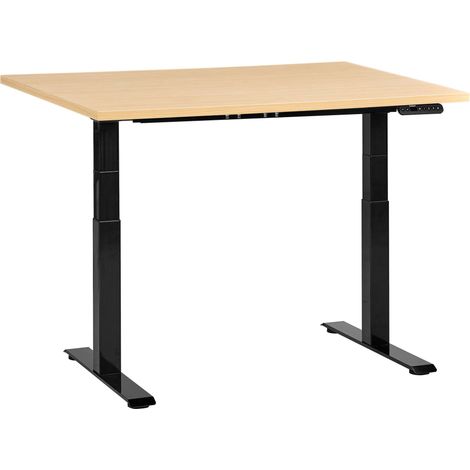 Scrivania regolabile in altezza elettricamente nero 120 x 60 cm DESTINES
