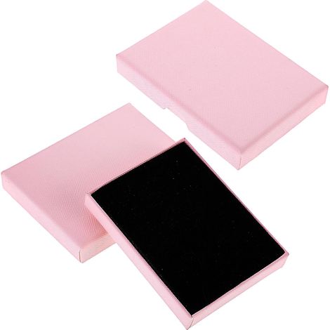 2Pcs Boîtes à Bijoux Cadeaux, Petite Boîte à Bijoux Organisateur de Colliers avec Couvercles pour Colliers Bagues Bracelets Boucles d'Oreilles Boîtes Cadeaux en Carton pour Anniversaire Mariage (1/5)