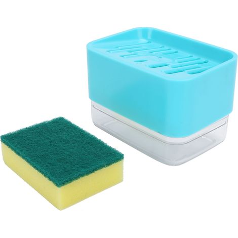 Distributeur de Savon Liquide Automatique à Pression pour Évier de Cuisine - Vert (1/5)