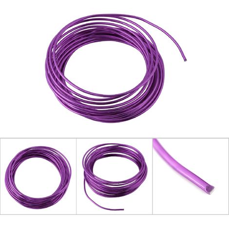 Exclusivité Wish : fil d'aluminium anodisé coloré de 2 mm pour accessoires de bricolage, 5 mètres/bobine, vendu à l'unité. Même style que GY00639, couleur différente.