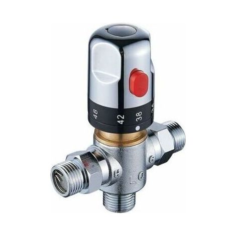 Kit Douchette WC Mitigeur, Thermostatique Douchette �� Main en lation Chrome Anti-br��lure Toilette, Bidet Spray Set Inverseur de Douche