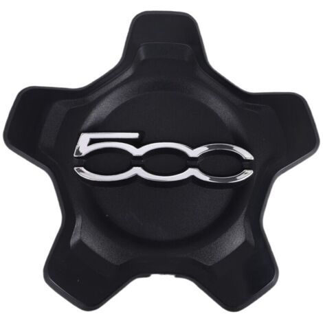 Couvercle de Capuchon Centre Roue Voiture pour 500X 2016-2022 6AN68LXHAA Cache-PoussièRe Accessoires Noir