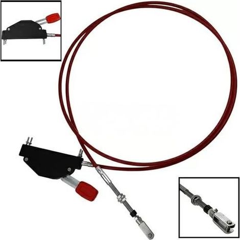Palanca de control mecánica de toma de fuerza PTO con cable Bowden de 150cm para caja ZF 5S-200 / 5S-300 / 6S-300 – Camión utilitario