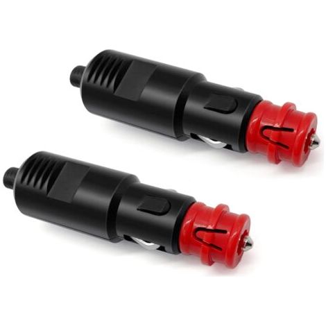 BUNTHAUS 2 Pcs 12V/24V Prise Allume-Cigare Fiche Universelle avec Fusible 8A,Allume-Cigare Connecteur de Prise Mâle pour Camions Automobiles Bateau Moto (1/3)