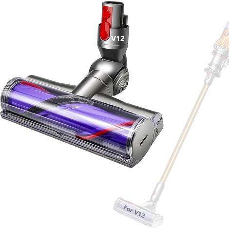 Testina per Dyson V12 Detect Slim e Dyson V10 Digital Slim, spazzola elettrica per aspirapolvere V12 Slim, testina per spazzola di pulizia a trasmissione diretta per pavimenti duri e tappeti (1/5)