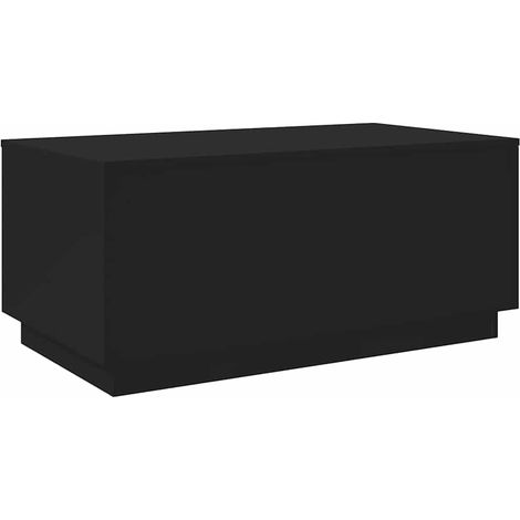 Couchtisch mit LED-Leuchten Schwarz 90x50x40 cm vidaXL