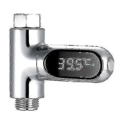 Compteur d'eau numérique avec affichage LED, thermomètre de douche et de bain, moniteur de température de l'eau (1/3)