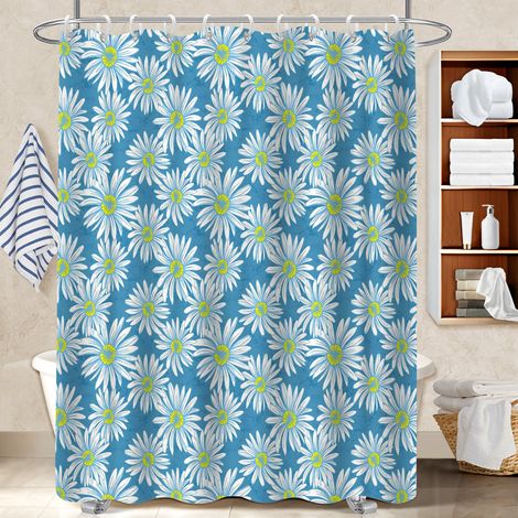 Rideau douche imperméable polyester 180x180 moderne protection douche pour rafraîchir sa salle de bain (1/5)