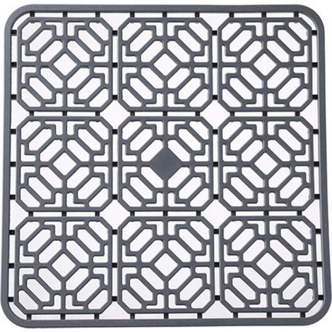 Tapis d'évier en silicone Tapis d'évier : tapis d'égouttement pour évier 30 x 30 cm Tapis d'égouttement Vaisselle Tapis rectangulaire Tapis d'évier de cuisine, pour couverts, fruits et légumes