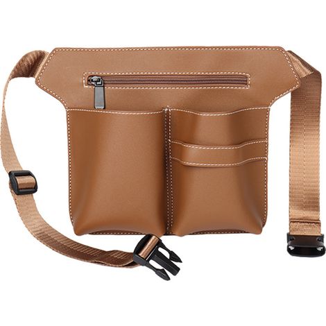 Sac À Outils Coiffeur - Avec Ceinture - 6 Poches - En Cuir PU - Portable Et Léger - Pour Salon Professionnel - 1 Pièce (1/5)