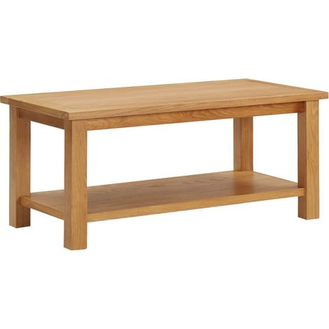 Table basse de salon Bout de canapé Tables d'appoint pour chambre 90x45x40 cm Bois de chêne massif XTT508 (1/5)
