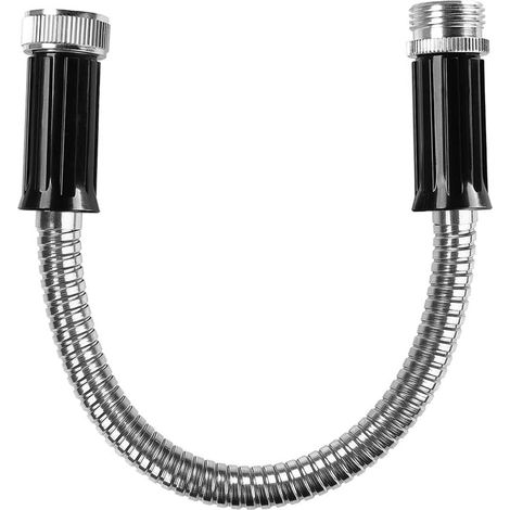 Tubo flessibile corto in acciaio inox da 30 cm per scarico del deumidificatore. (1/5)