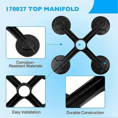 Ensemble collecteur supérieur pour filtres à cartouche Pentair Clean & Clear Plus pour piscines et spas, modèles CCP320, CCP420 et CCP520. (1/5)