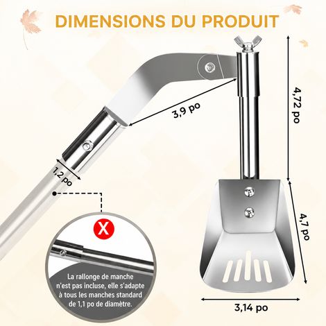 Outil de nettoyage de gouttière et chéneau pelle de curage pour toiture outil de nettoyage version standard – Livraison gratuite
