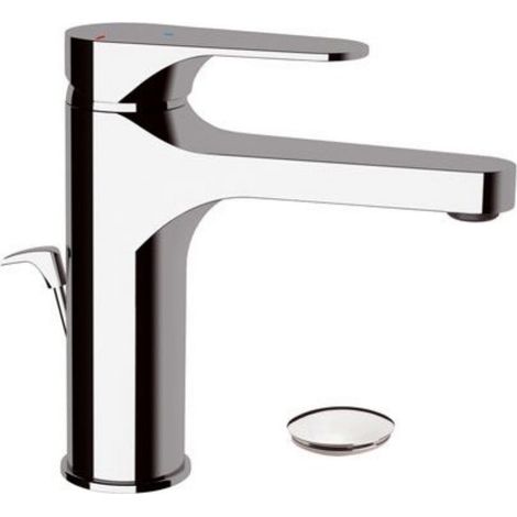 Rubinetto alto per lavabo, dotato di tecnologia per risparmio energetico e idrico serie class line eco Piletta di scarico: Si (1/4)