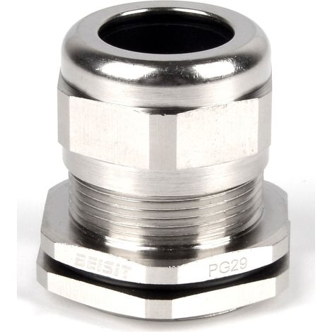 Presse-étoupe PG21 en Laiton nickelé pour câble de 9mm à 16mm, avec contre-écrous, IP68 ( Prix pour 1 )