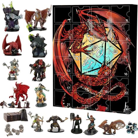 Weihnachts-Adventskalender mit 24 Überraschungsboxen, niedlichen Weihnachtsfiguren und Puppen, ideal als Geschenk oder Dekoration für die Weihnachtsfeier. (1/5)
