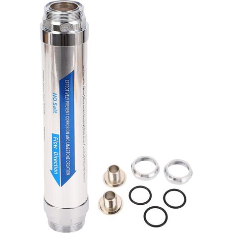 Détartrant sans sel, magnétique, compact, adoucisseur d'eau pour toute la maison : douche, lave-vaisselle, chauffe-eau solaire, 3/4 pouce (DN20) (1/5)