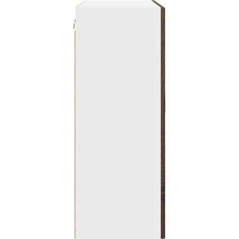 Armadio da cucina rettangolare moderno spazio di archiviazione 80 x 31 x 80 cm in legno multistrato rovere marrone 020053750
