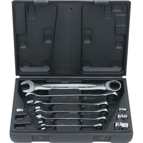 Coffret de clés mixtes a cliquet Gearplus 10 pièces - KS Tools 503.4260 (1/3)