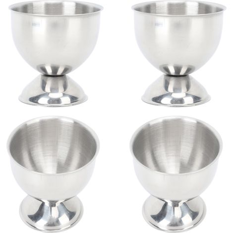 4-teiliges Eierbecher-Set, 40 ml, Edelstahl, hitzebeständig, mit schöner Beschichtung (1/5)
