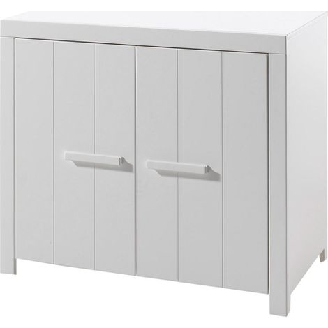 Commode Erik avec 2 portes - blanc (1/2)