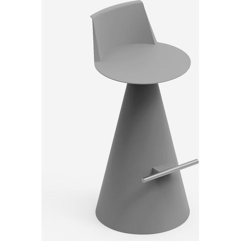 Sgabello design polietilene indoor outdoor Lira - Ferro (1/3)