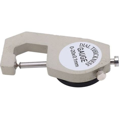 Jauge D Épaisseur - Aluminium - Échelle Graduée Laser - Précision 0 1 Mm - Pour Tissu Métal Papier Cuir - 0 À 20 Mm - 1 Pièce (1/5)