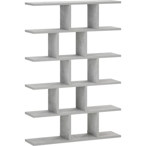 Wall Shelf Concrete Grey 70 x 17 x 101 cm Engineered Wood vidaXL (1/5)