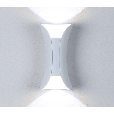 Applique LED Lampada Da Parete Doppia Luce Esterno 10W Bianco Moderno FD-7 (1/5)