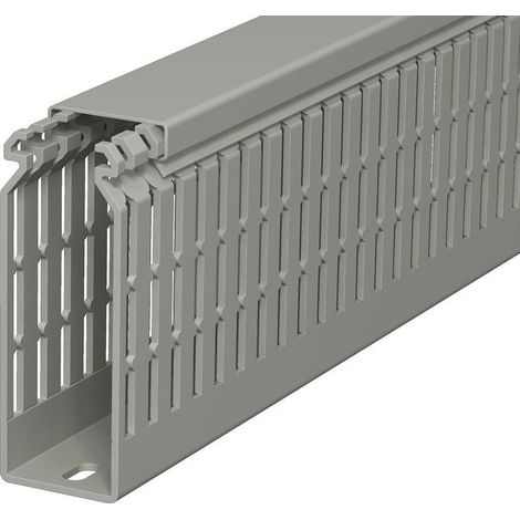 OBO Bettermann Canale di cablaggio 100x37x2000 polivinilcloruro grigio pietra RAL 7030, 6178435