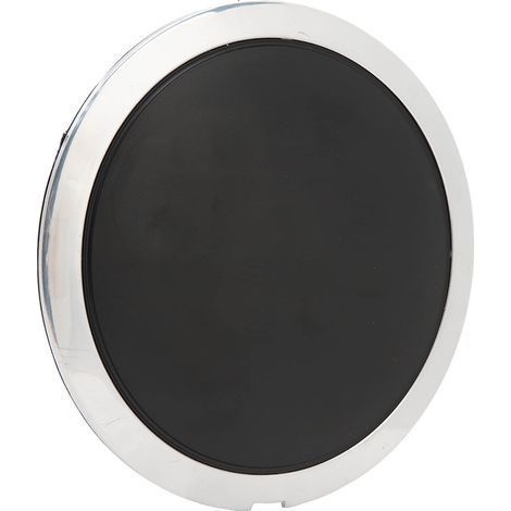 Enjoliveur central de roue avec garniture chromée 68078419AC, résistant à la chaleur, pour FIAT 500, cercle blanc, lettres blanches (1/5)