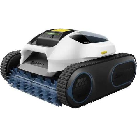 SPINO E1 Poolroboter, Kabelloser Poolsauger 21,950 LPH, 210 Min Laufzeit, 5 Reinigungsmodi, Auto Wasserlinien Parkfunktion, Poolreiniger mit App, SmartArc Routenplan, für Pools bis zu 150㎡