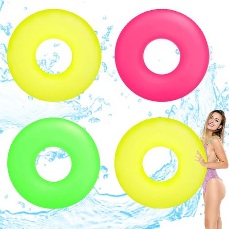 3 Pièces Bouée Gonflable Piscine Adulte Enfant,Anneau de Natation Gonflable Jouet Piscine,Gonflable pour Piscine Grosse Bouee Piscine en PVC Bouée Piscine,Décoration pour Fête de Plage Partie (1/5)