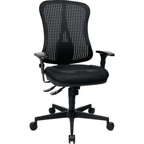 Bürodrehstuhl Head Point SY m.Synchronmechanik schwarz/schwarz 390-510mm (1/4)