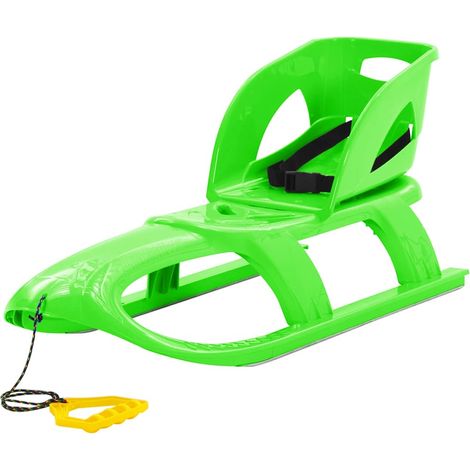 vidaXL Traîneau avec siège Vert 102,5x40x23 cm Polypropylène (1/5)