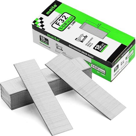 Brad Finishing Nails Galvanised Type 18G/32mm, Pack of 5000 (1/5)