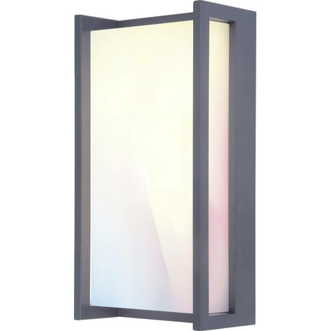 [GEBRAUCHT] B-Ware Lutec Qubo 6939412011950 Led Außenwandleuchte Außenlampe 15.2 W Rgbw Anthrazit330