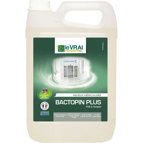 Detergent desinfectant bactopin plus le vrai pae - ACT 3820A - Nettoyant multi-surfaces - le vrai actionpin