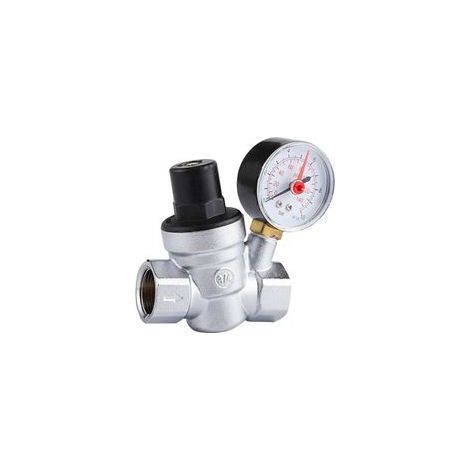 Réducteur de pression d'eau réglable 3/4 pouce – Manomètre intégré – Pression 1.6 Mpa – Conception compacte pour installations faciles (1/5)