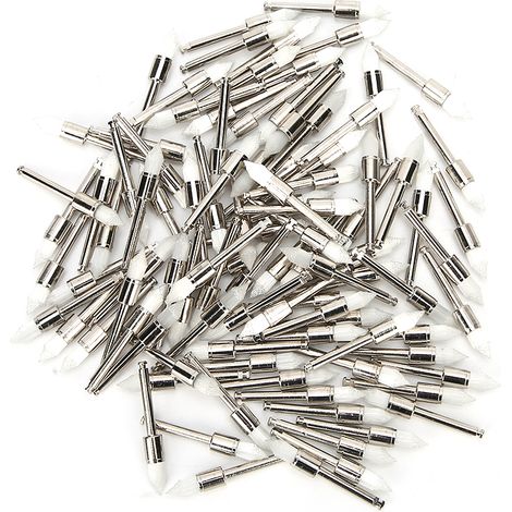 100 Brosse Polissage Dentaire Nylon Pointe Blanche pour Dents, Kit Prophylaxie avec Boîte Rangement (1/5)