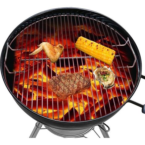 Gril de cuisson en acier inoxydable pour le camping, les activités de plein air, le jardin et les pique-niques. Idéal pour le camping, les activités de plein air, le jardin et les pique-niques. (1/5)