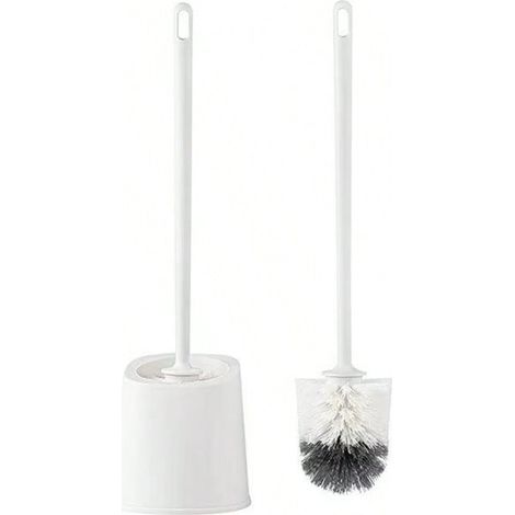 Brosse Toilettes WC Matériaux Résistants Design Moderne Brosse Fixe et Durable pour Hygiène Parfaite – Blanc (1/3)