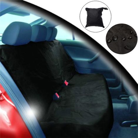 LAN noir1505784Housse de siège arrière de voiture, housse de siège résistante à l'huile, housse de protection toutes saisons, housse de coussin de siège, housse spéciale pour sièges doubles (1/5)