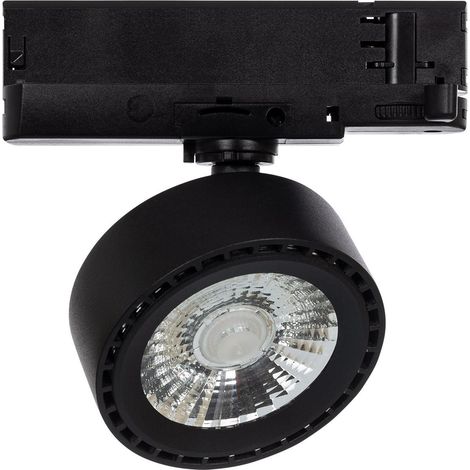 Faretto LED Binario Trifase 20W Onuba CCT Selezionabile Nero Selezionabile (Caldo-Naturale-Freddo) (1/5)