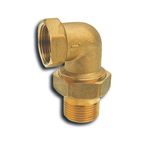 Novaservis Matériel de plomberie - Raccords de chauffage 90 avec joint plat 3/8 FT210/10 (1/2)
