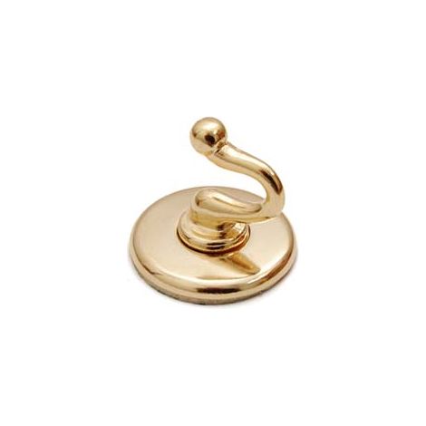 GANCI ADESIVI SMERALDO ORO- - ø mm.36 - 20 pezzi
